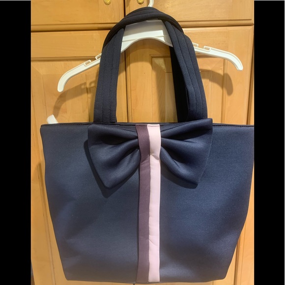 NEW Stella & Dot Crush It "Don't Let Them Tell You No" Padded Tote Bag w/Bow - Picture 2 of 16